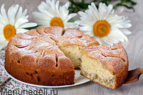 Шарлотка с ревенем | Меню недели