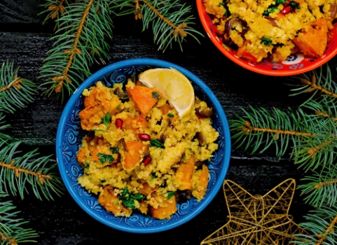 Пилаф с тыквой и кус-кусом