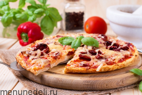 Рецепт пиццы из цветной капусты | Меню недели