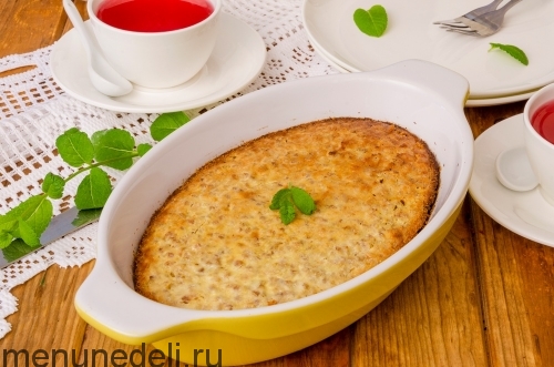 Рецепт крупеника как в детском саду | Меню недели