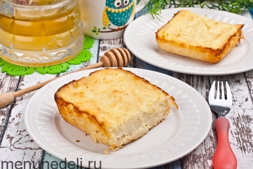 Рецепт запеканки из макарон с творогом как в детском саду | Меню недели