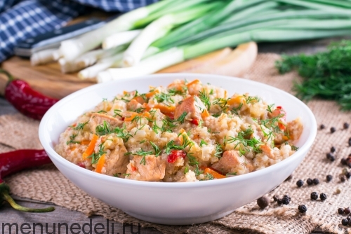Рецепт ячневой каши с мясом | Меню недели