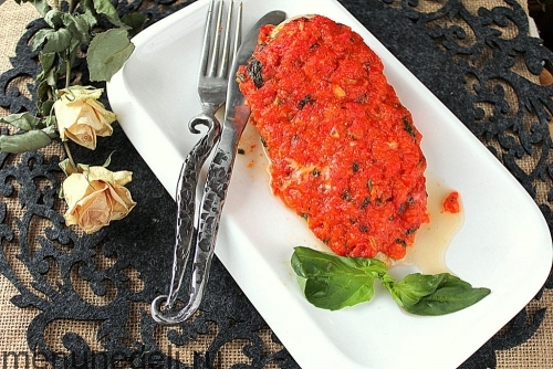 Рецепт куриной грудки с запеченным перцем | Меню недели