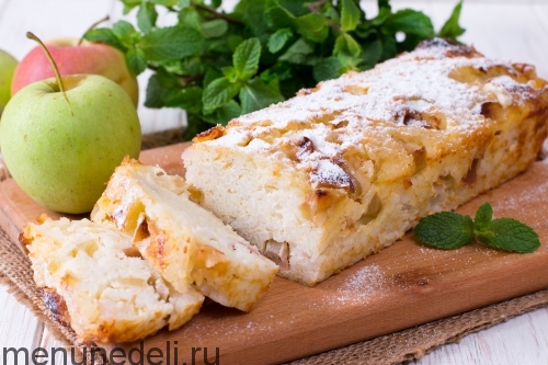 Рисовая запеканка с яблоками | Меню недели