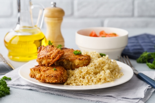 Сырные наггетсы из куриного филе с булгуром: рецепт пошаговый с фото | Меню недели