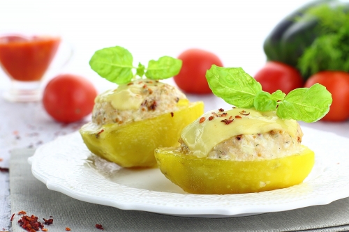 Картофельные лодочки с фаршем: пошаговый рецепт с фото | Меню недели