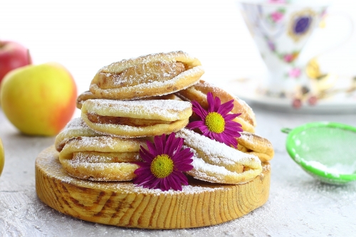 Творожное печенье с яблоками: рецепт пошаговый с фото. | Меню недели